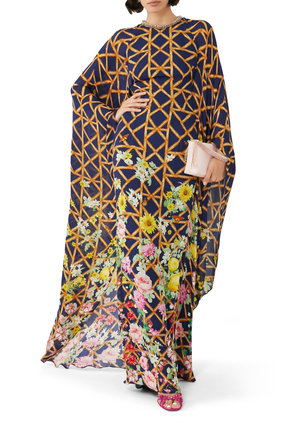 فستان تايلور بتصميم قفطان حرير